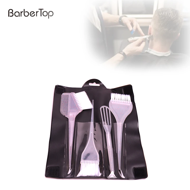 

Professional 4PCS DIY Hair Applicator Hairdressing dye Tint Hair Dye Set with bag Styling Tool Easy Hair Color Home Tools