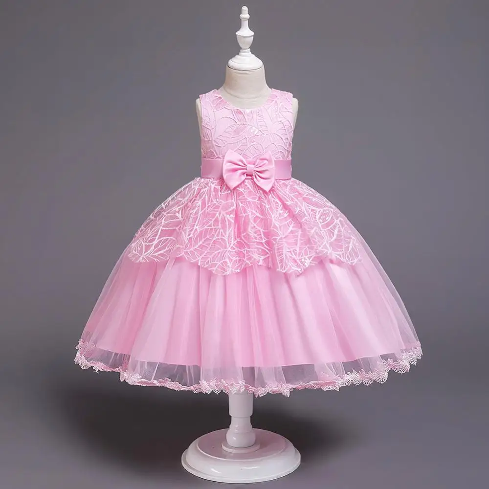 

KBH855 Wholesale Kids Clothing Girls Summer Frock Designs Party Dresses