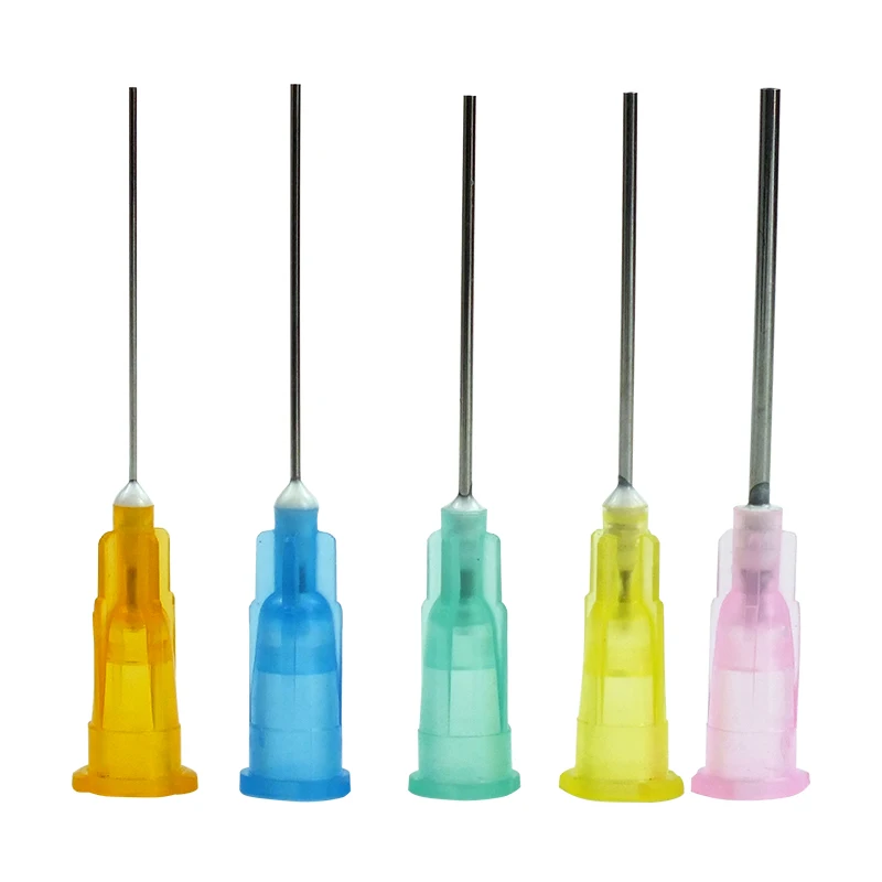 

Professional Plastic and stainless steel 1 inch bayonet syringe metal needle tip glue dispenser needle dispensing tip