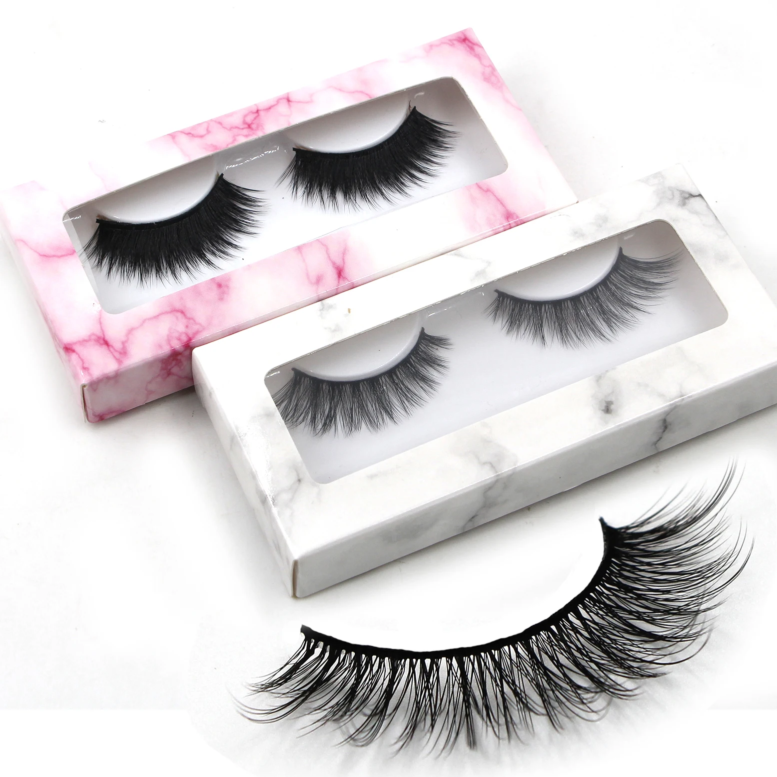 

Eyelash Packaging Paper Box Window Lash Paper Box Packing Short Faux Mink Lashes