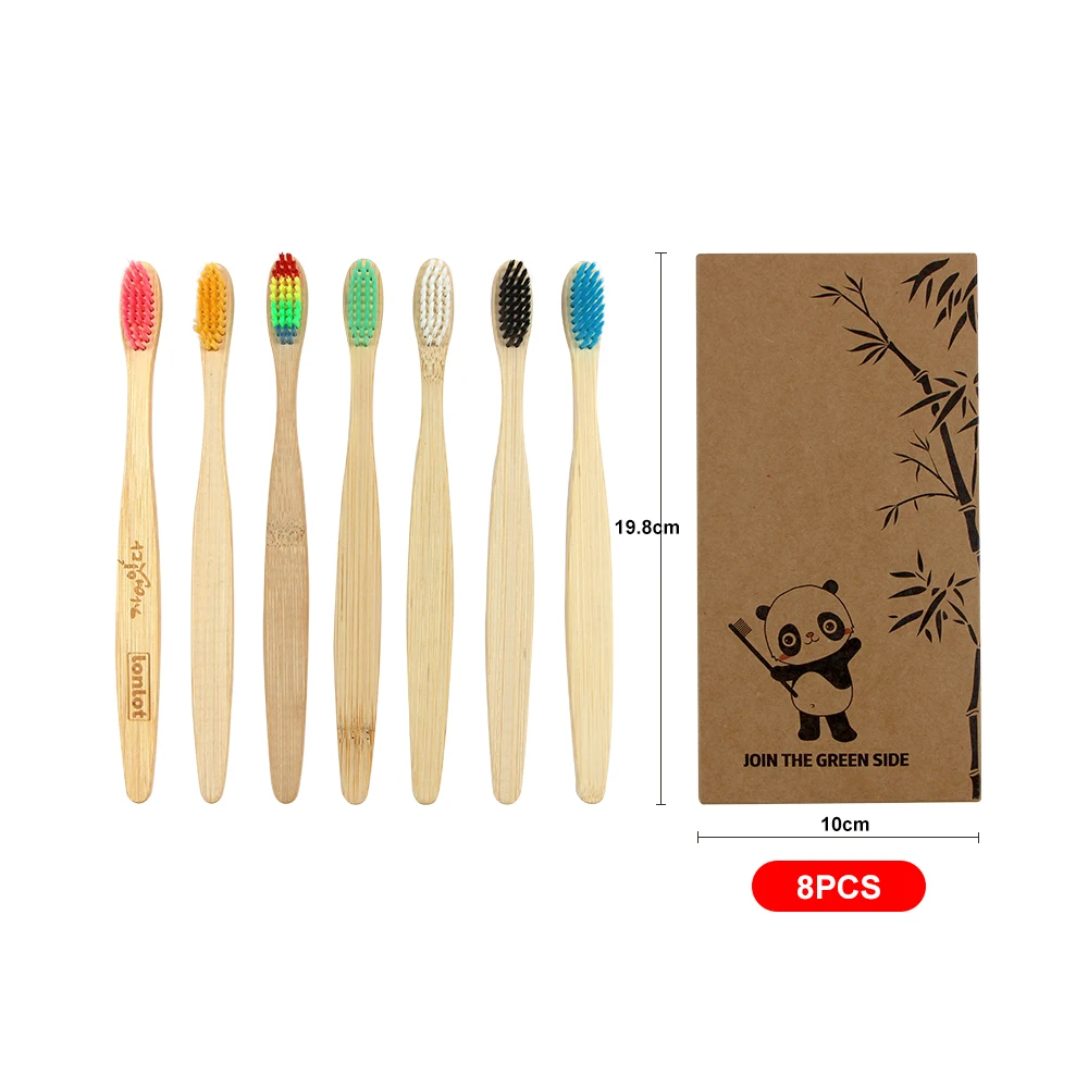 

biodegradable logo toothbrush private laser logo personalized bamboo toothbrush with medium bristle for ear cleaning, Customized color