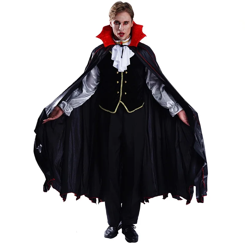 

Adult Luxury Vampire Suit Halloween Cosplay Party Handsome Bloodsucker Costumes for Men