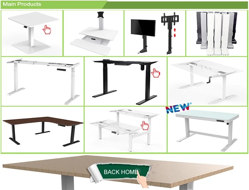 Lift Office Table Standing Computer Desk With Adjustable Height Table Legs
