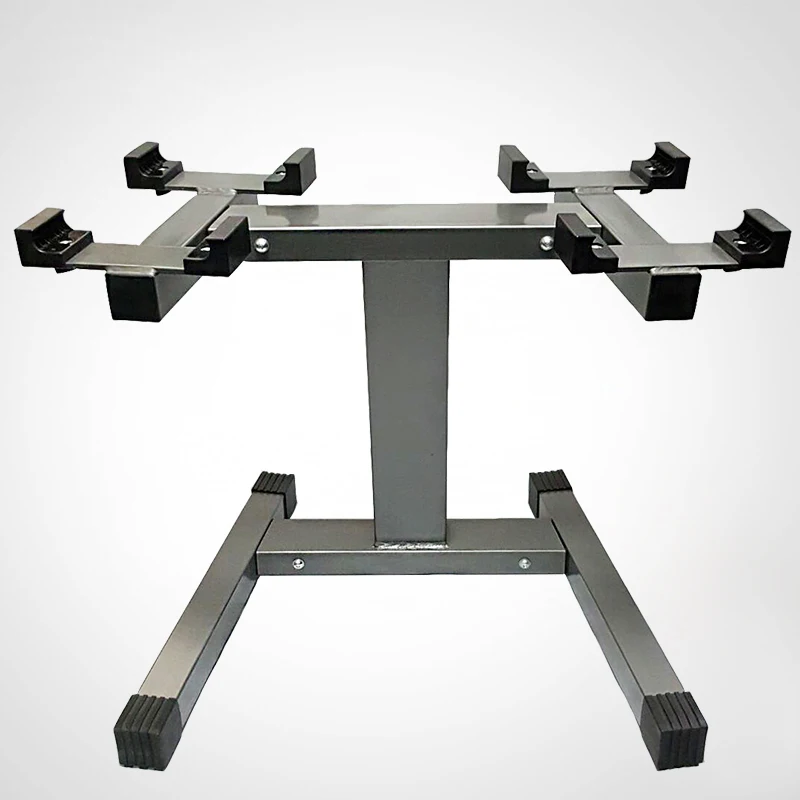 

multi purpose dumbbell storage equipment vertical regolabile stand gym adjustable dumbbell rack, Black+sliver