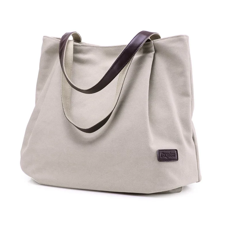 

Hot Sale Custom Canvas Tote Durable Shoulder Bag Handbags For Girl Women