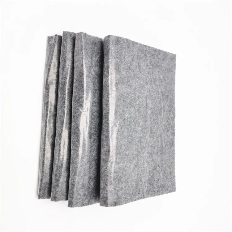 Customized needle punched PET felt adhesive PE film felt