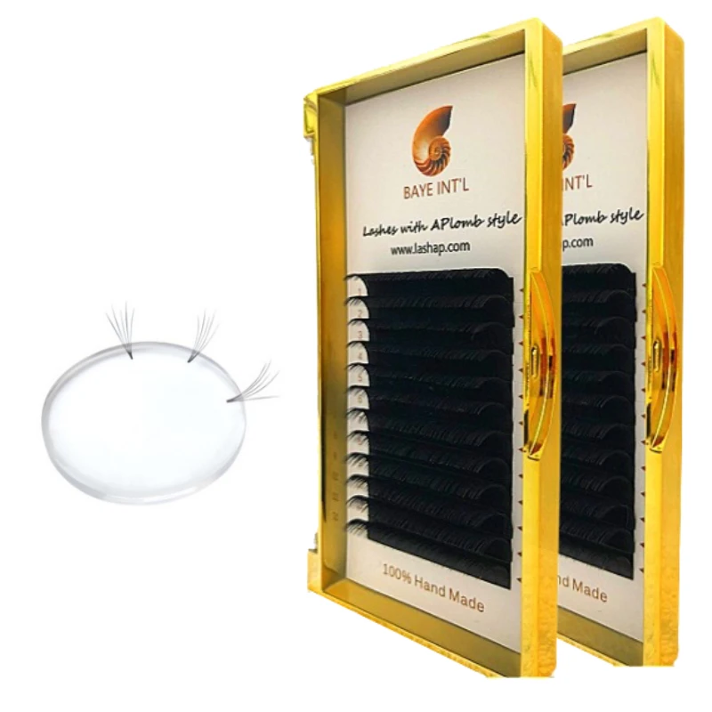 

LASHAP lash eyelashes auto fan lash extensions 0.03/0.05/0.07mm fast premade volume fans eyelash vendor customized boxes