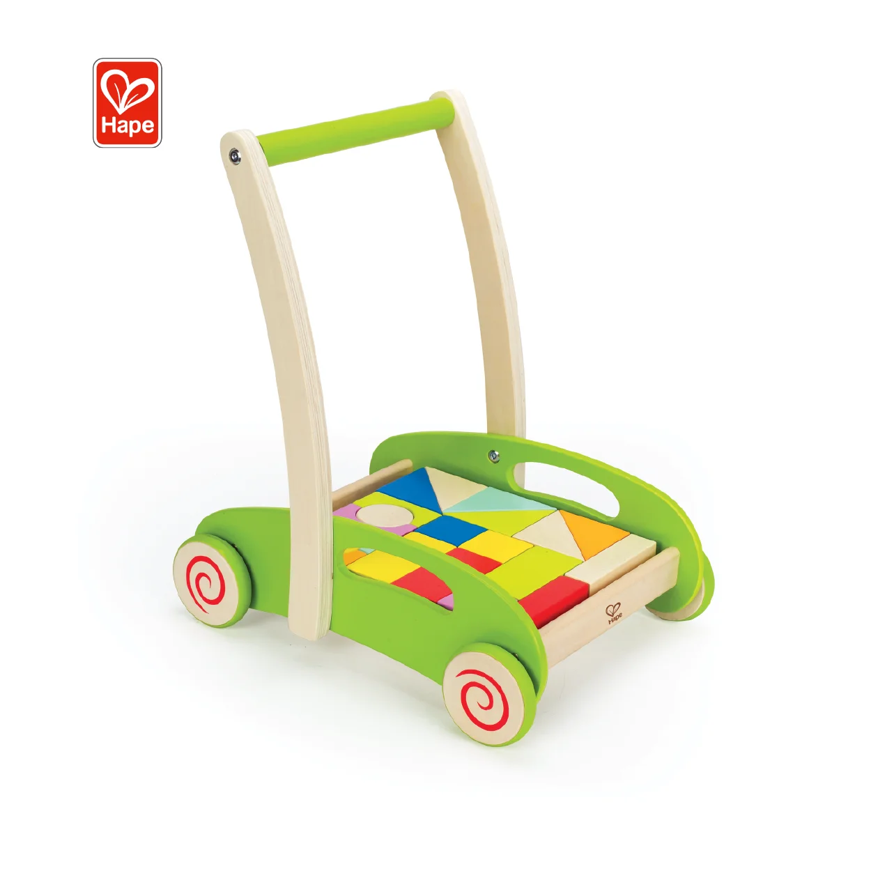 carrito bebe madera