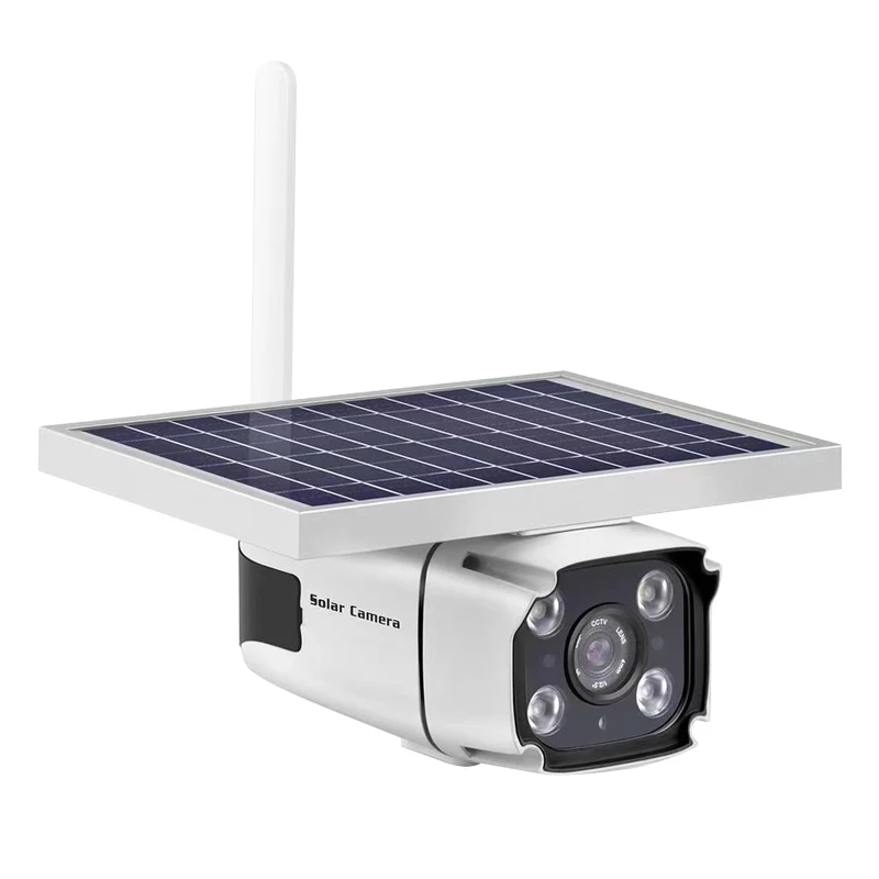 
2020 Waterproof IP67 Solar Powered Battery Security Camera Wireless PIR Starlight GSM LTE 4G Solar Camera With SIM Card Slot 