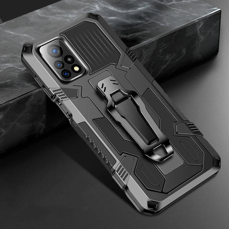 

2021 New Arrival For Xiaomi Mi 10T 5G / 10T Pro 5G Armor Warrior Shockproof PC + TPU Protective Case(Black)