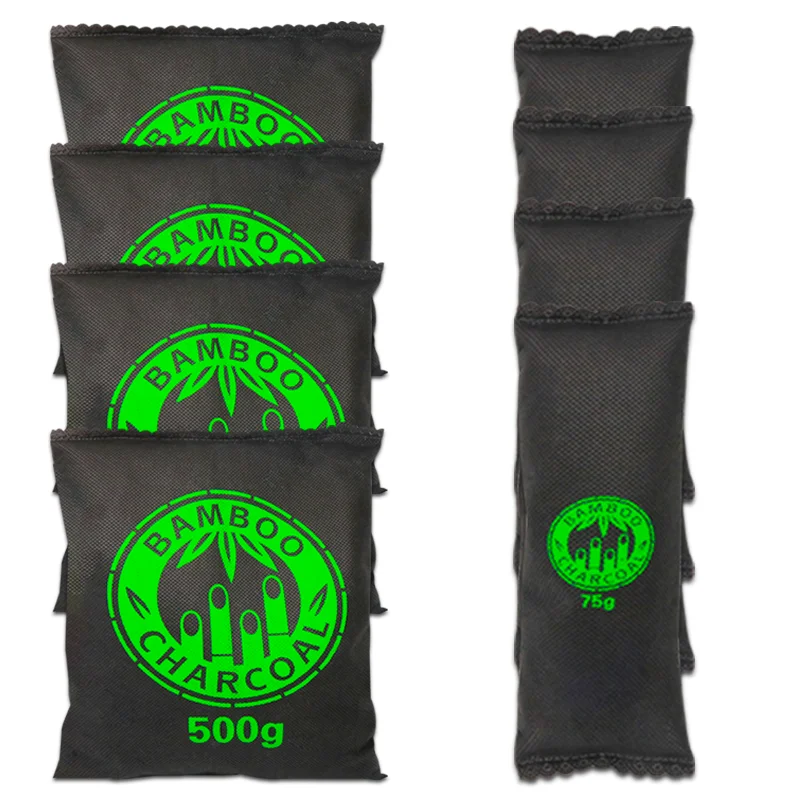 

Bamboo Charcoal Air Purifying Bag 200g Natural Air Freshener Bags Activated Charcoal Odor Eliminators Car Air Purifier
