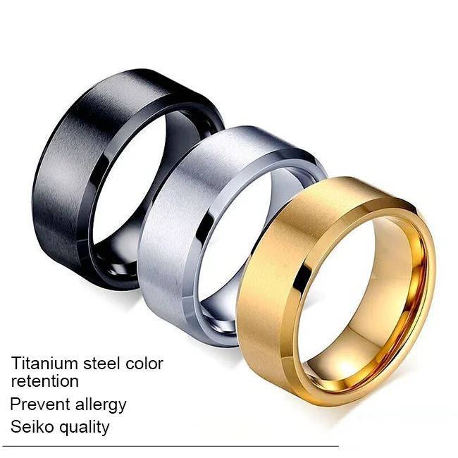 

Men rings stainless steel man finger ring titanium trendy jewelry stainless steel matte ring women