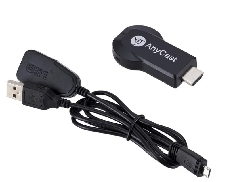 

anycast dongle m9 plus 1080p tv android wireless wifi receiver dongle, Black
