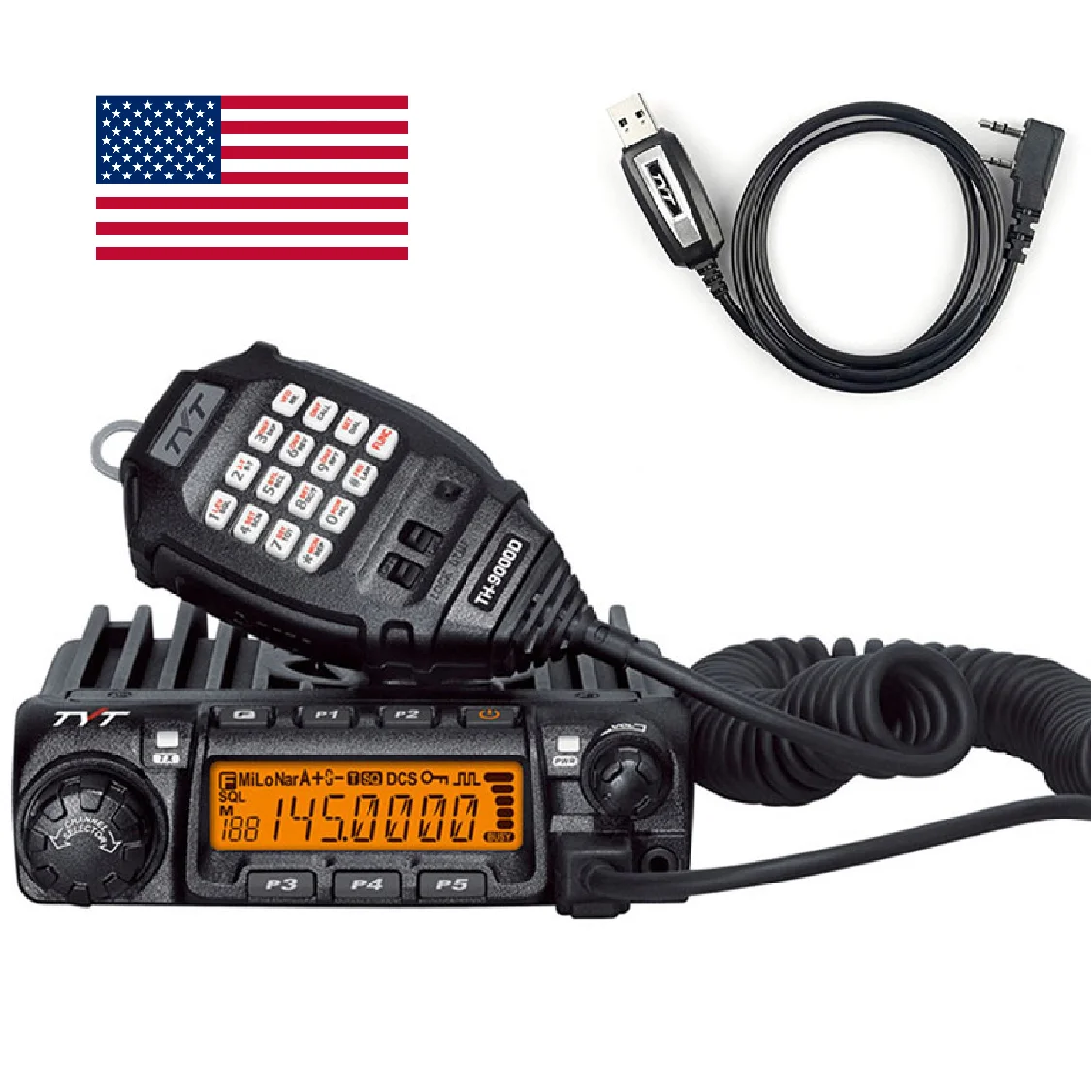 

Single/Mono Band Radio TYT TH-9000D 50W VOX Noise Reduction w/ Programming Cable