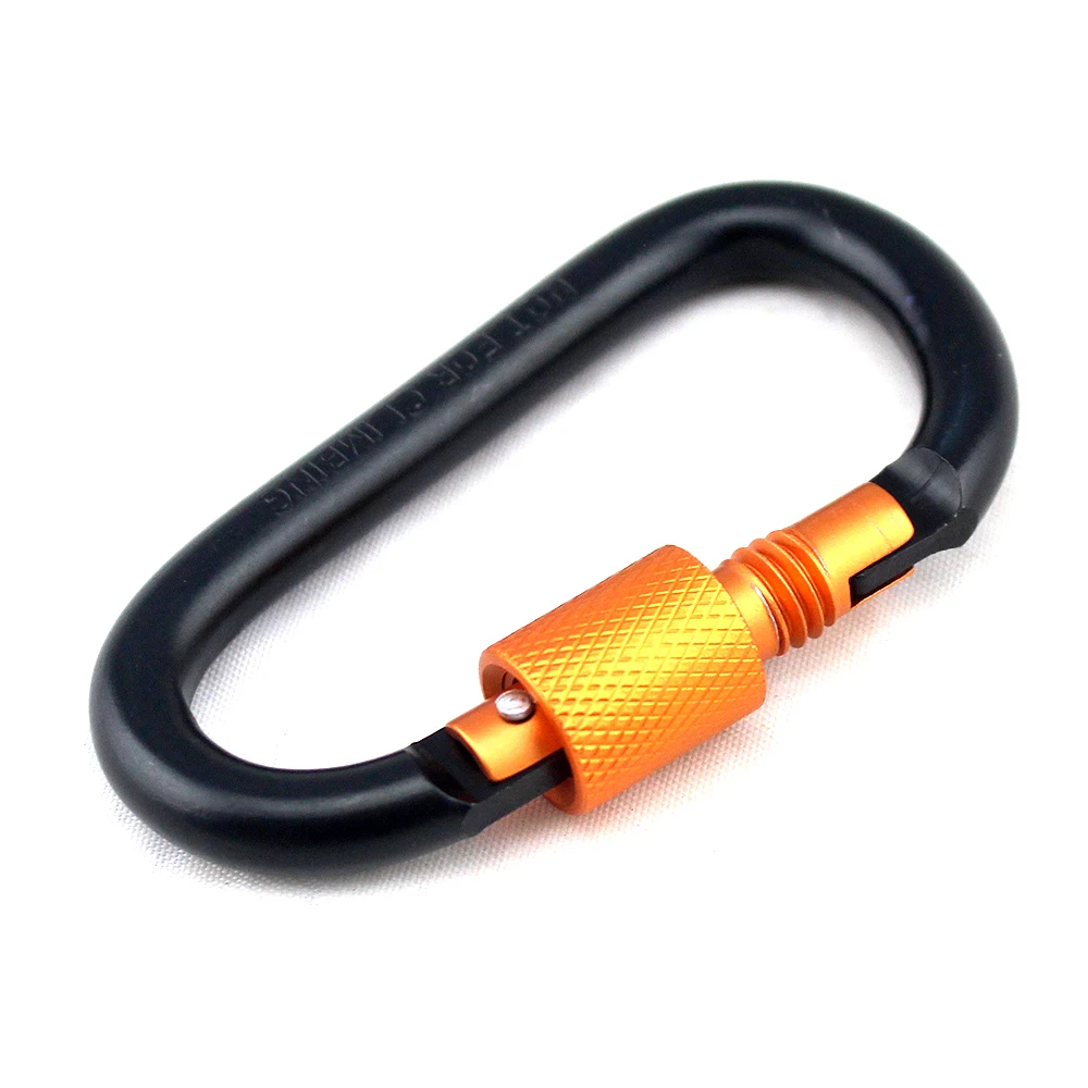 
Factory Sale Cheap Hiking Equipment Military Keychain D Type Carabiner, 2020 Amazon New Products Metal Carabiner 