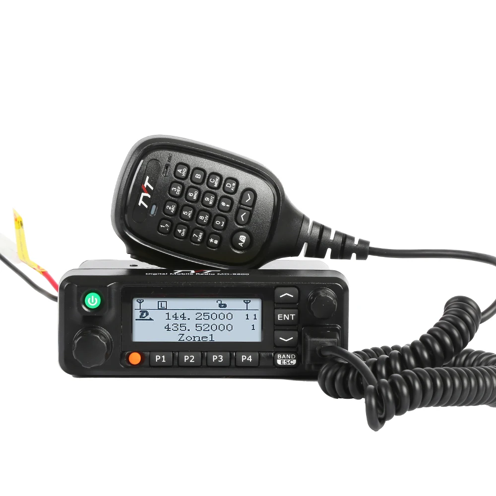 

DMR Mobile GPS Radio High Power Radio Walkie Talkie Car Truck Transceiver 50W TYT MD-9600 w/ Programming Cable