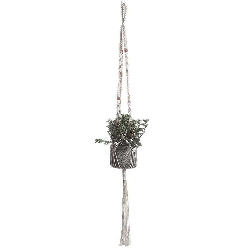 

macrame plant hangers home decoration macrame plant hangers indoor plant hangers, White,blue,pink or customized