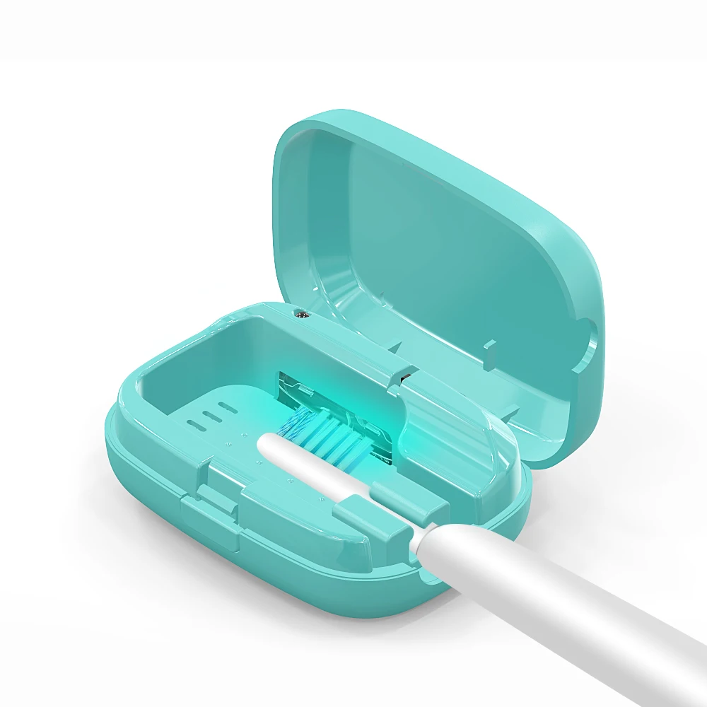 

Custom for Amazon Seller Mini USB Charger Deep Clean UVC-LED Electric Toothbrush Sterilizer UV Sanitizer Box Holder