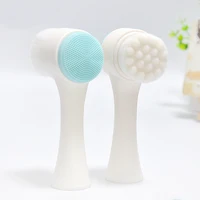 

Double Sides Multifunctional Silicone Facial Cleansing Brush Portable Size 3D Face Care Beauty Cleaning Massage Tool