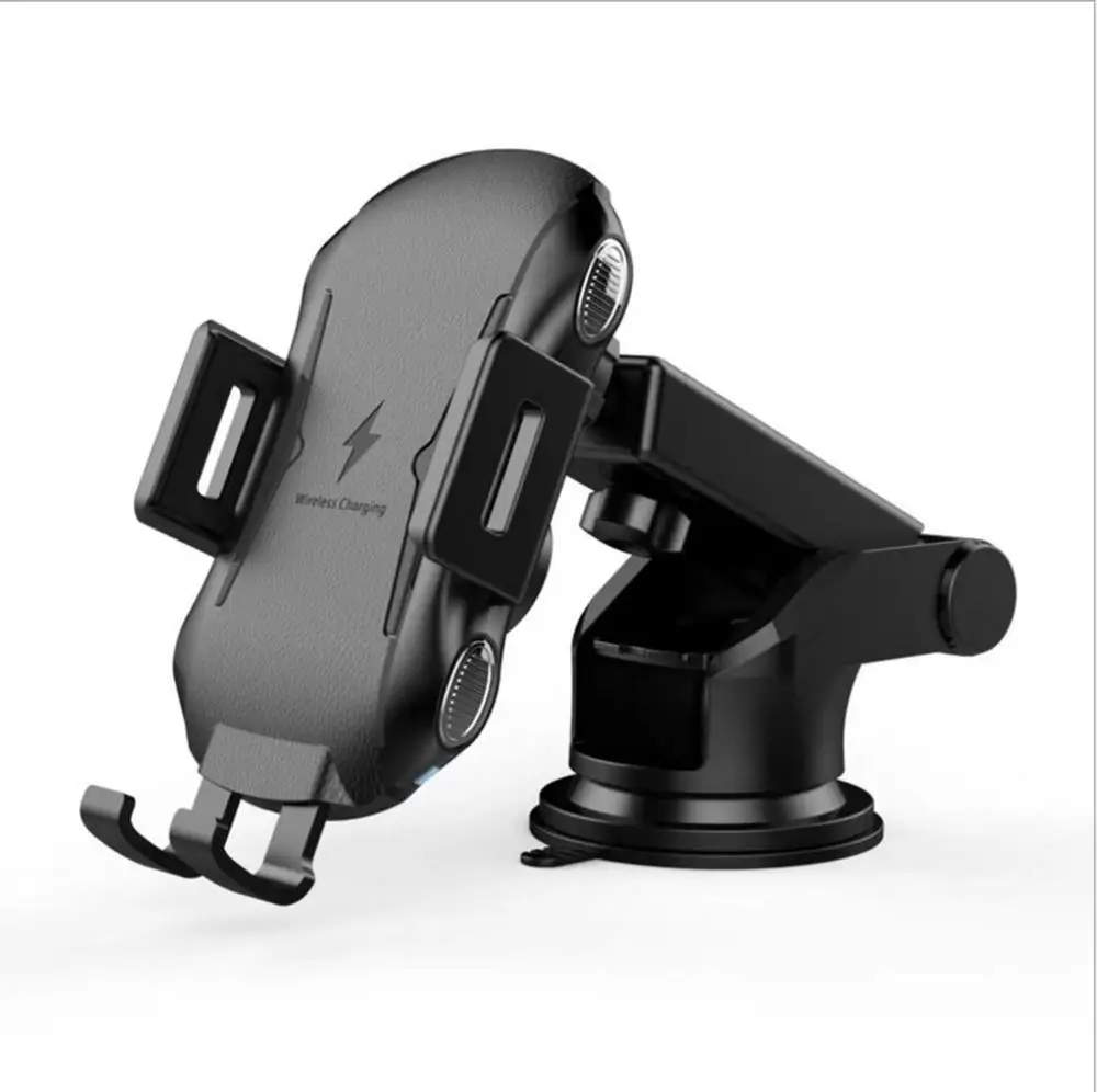 

2020 newest mobile phone accessories car phone wireless charger holder type C port, Black