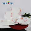 Microwave safe square 21PCS OPAL glassware tableware set