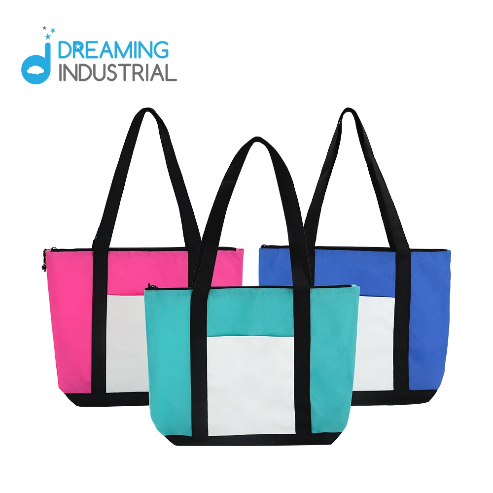

Sublimation Mummy Bag Green/Pink/Blue Fabric Tote Bag