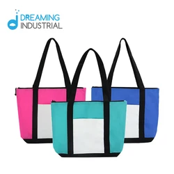 Sublimation Mummy Bag Green/Pink/Blue Fabric Tote Bag
