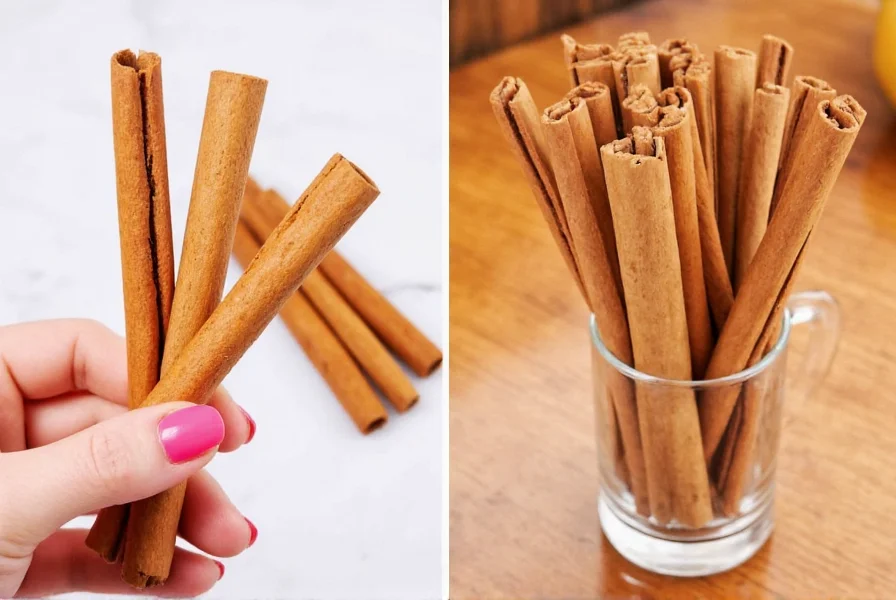 Scented candle with cinnamon stick