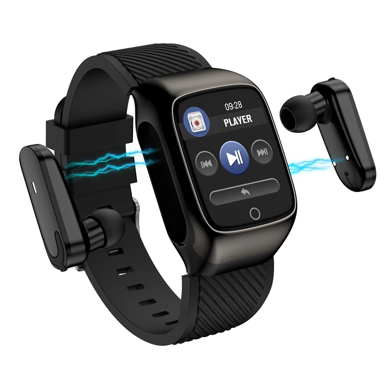 
S300 2 in 1 Sport Smart Bracelet With Bluetooth Earphone Heart Rate Blood Pressure Smart Watch Earphone Headset 
