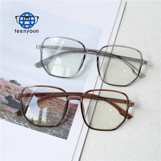 

Teenyoun Summer Fashionable Wholesale Cheap Optical Eyeglasses Women TR90 Big Spectacle Frame For Unisex