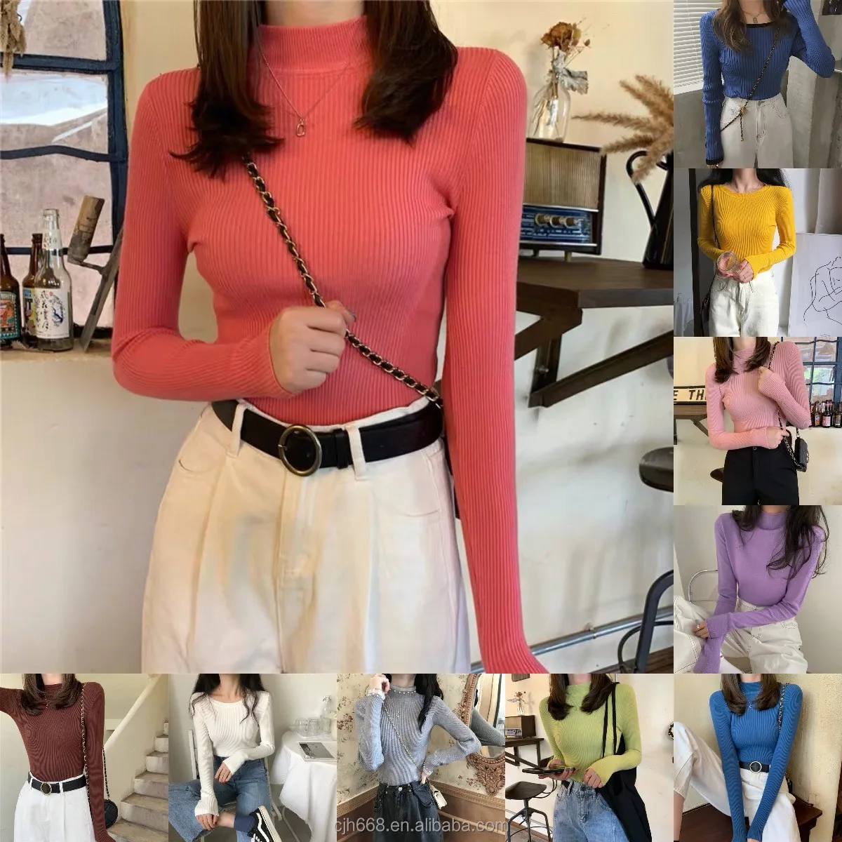 

Factory wholesale high quality ultra-fine 100% cashmere women's high-end autumn V-neck solid color jumper