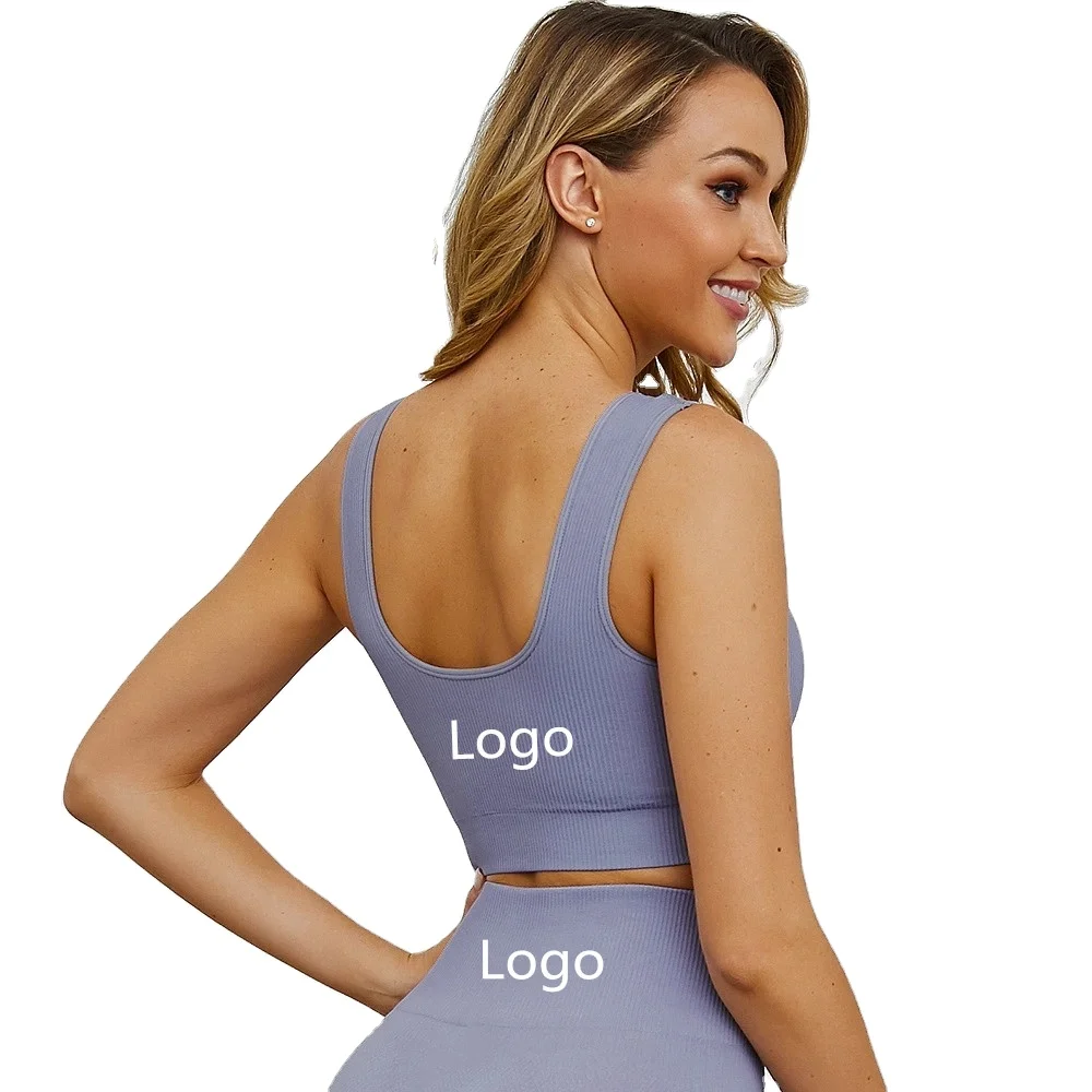 

Yoga fitness moisture wicking top sports tight sexy running bra women