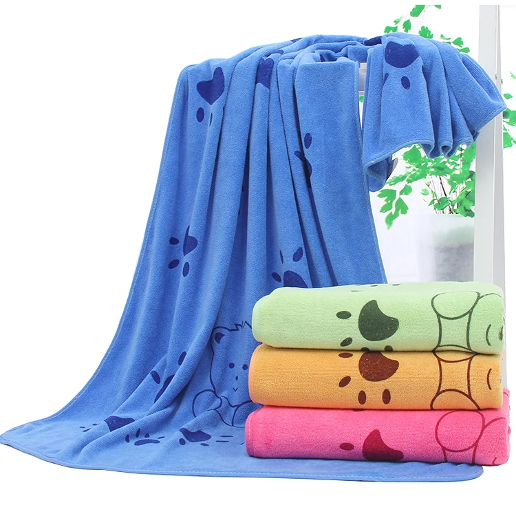 

Amazon Best Seller Super Absorbent Drying Bath Pet Dog Towel for Dog, Blue/green/brown/rose red