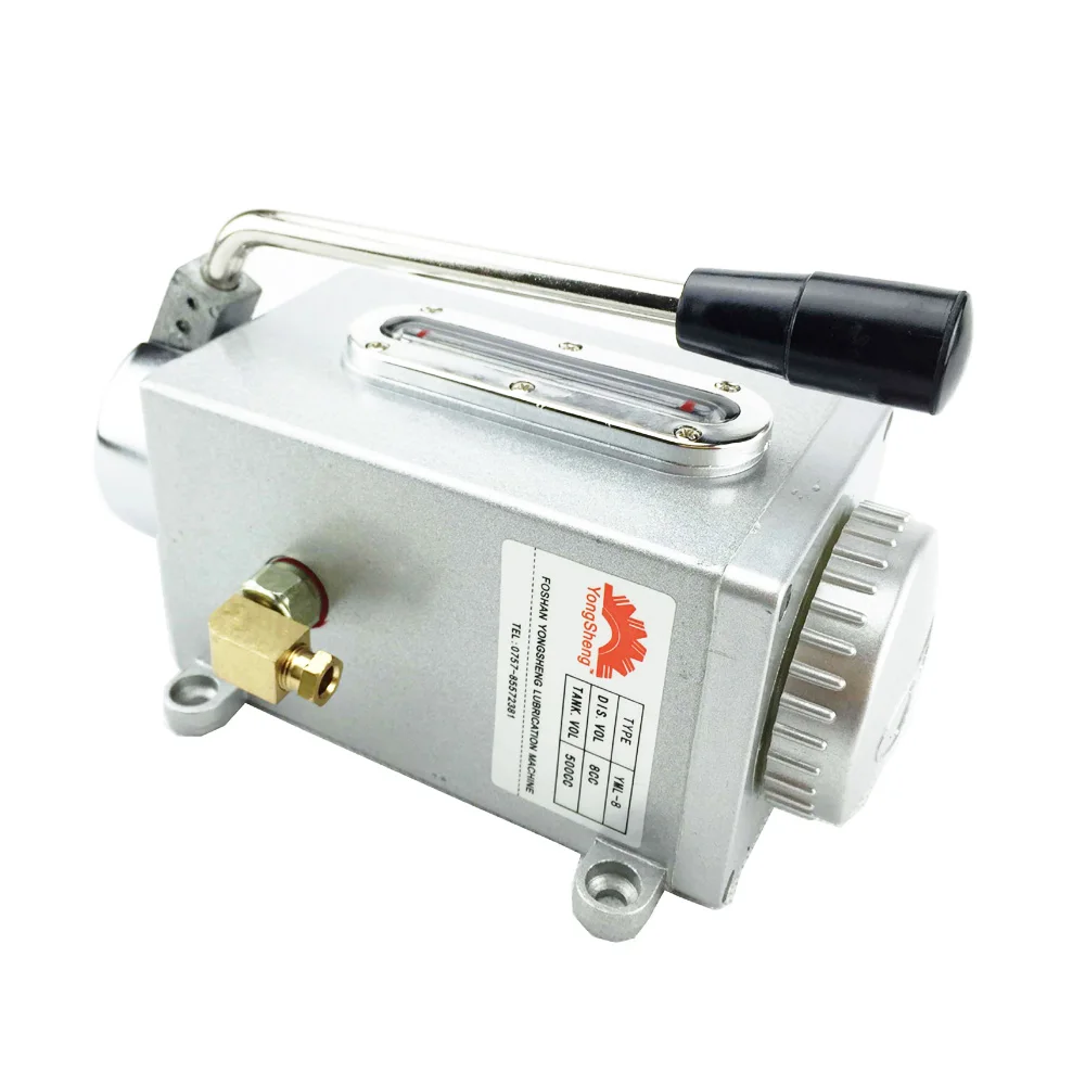 Manual Piston Lubrication Oil Pump Hand Operated Lubricator Handy Oiler 6mm Outlet Y-8 for CNC Machine Lubricating