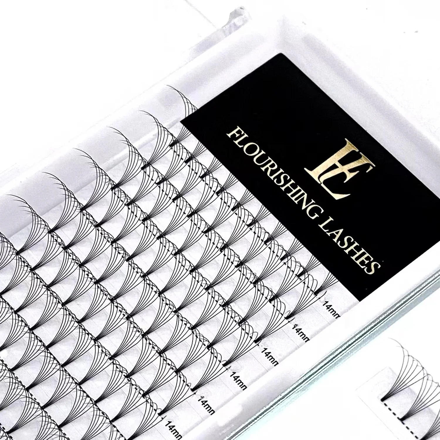 Bulk 3D 4D 5D 6D 7D 8D 10D Premade Fans Russian Volume Lashes  0.07 0.10 Mega False Eyelashes with Short Base Eyelash Extension
