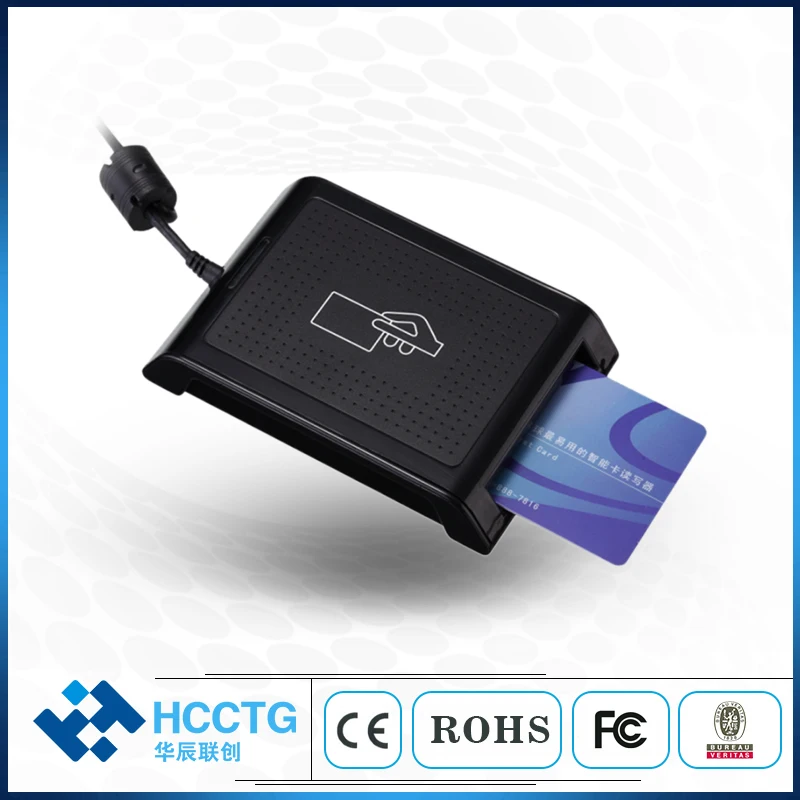 CCID USB Contact IC Chip NFC RFID Smart Contactless Card Reader with PSAM HD5 - ANKUX.COM