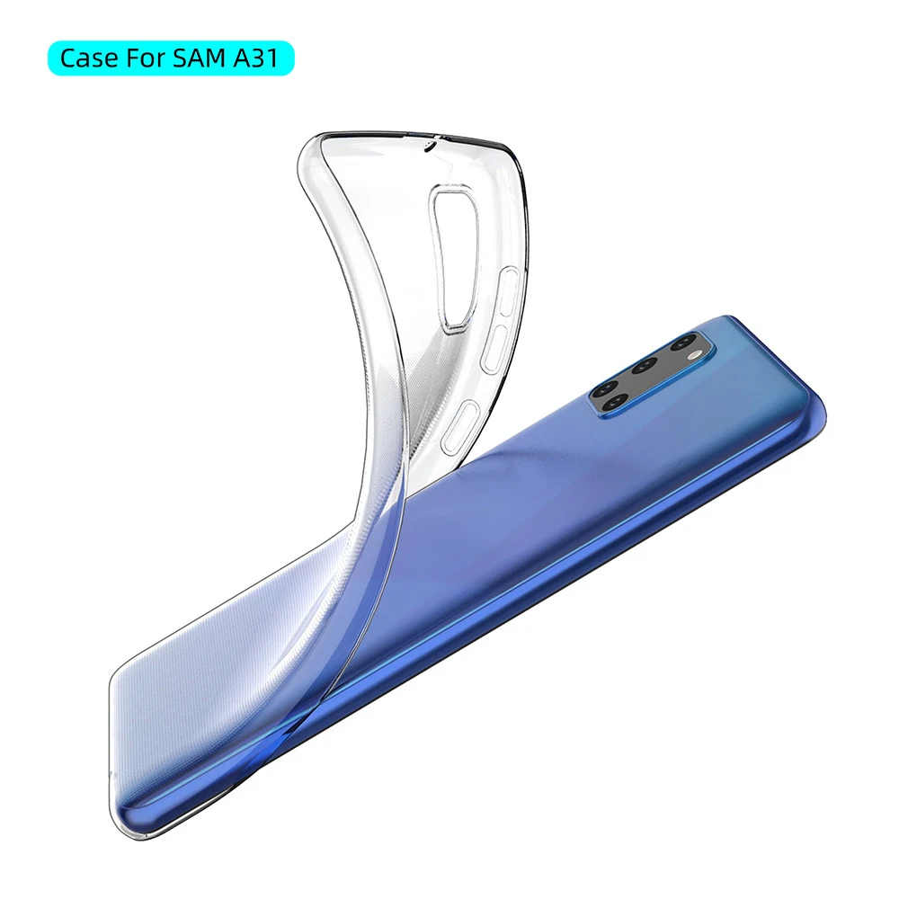 

Factory Price Ultra Thin Transparent Clear Phone Case For Samsung A31 Back Cover