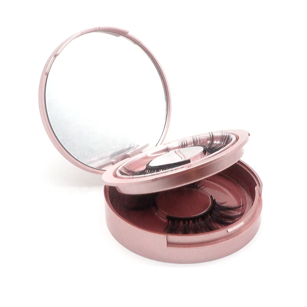 

Magnetic eyelashes pack mink lashes pack custom lash book round eyelash packaging