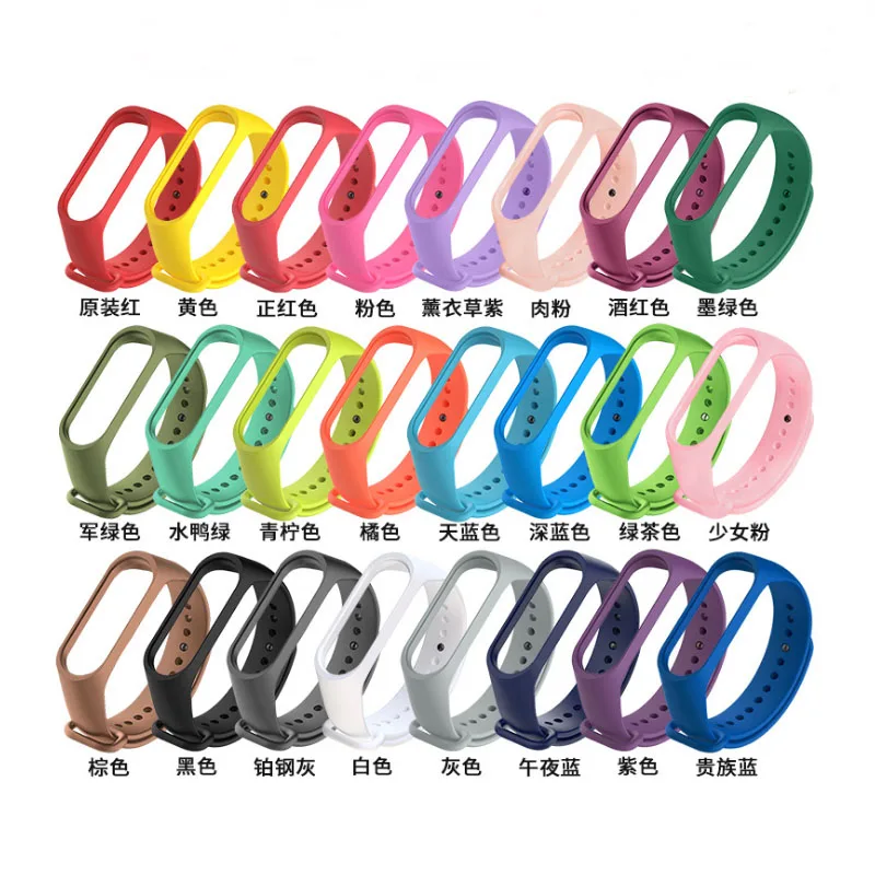 

Wholesale Replacement Silicone For xiaomi Mi band 4 For Xiaomi Mi Band 3 4 Miband watch band, Multi colors