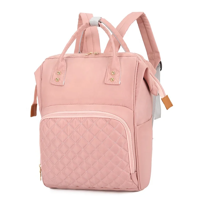 

Large Capacity Travel Backpack Portable Pink Fashion Baby Diaper Bag