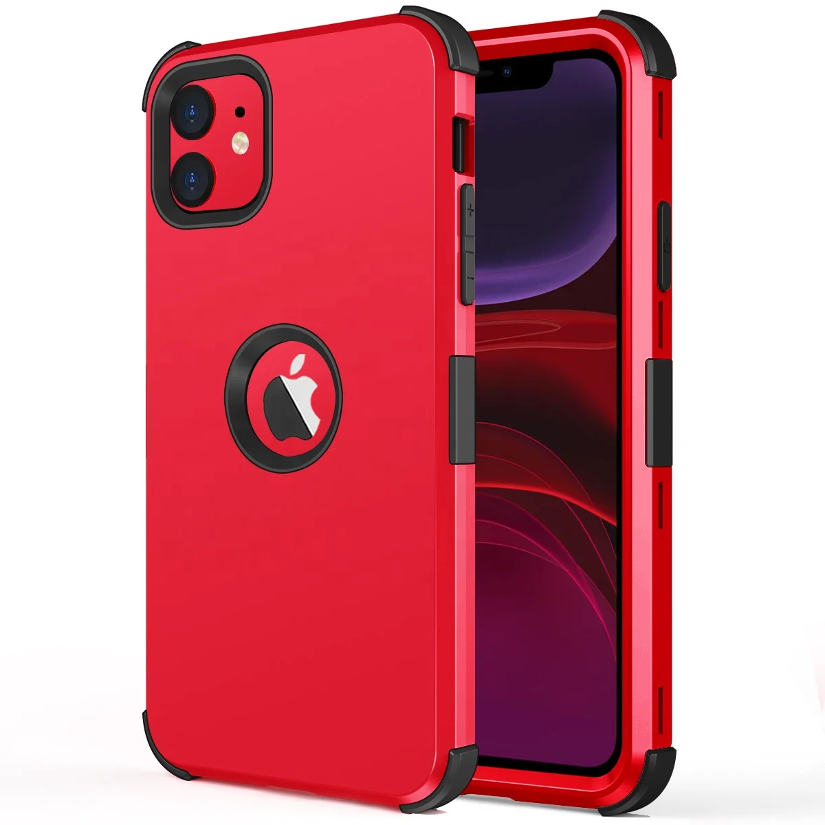 

Factory Wholesale 3 in 1 Hybrid Drop Resistant Protective Phone Case for iPhone 11/11 Pro/11 Pro Max, Multiple colors