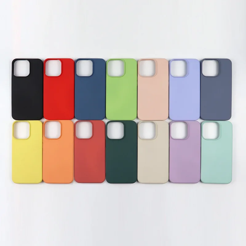 

Free Sample Luxury Candy Color Silicone TPU Shockproof Cover Phone Case For iPhone 13 12 11 Mini Pro Max Xr Xs X Mobile Coque