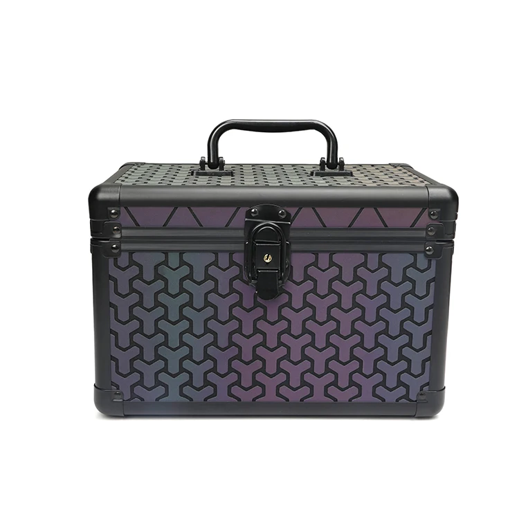 

Latest Design luxury multifunctional travel cosmetic box with mirror, Luminous