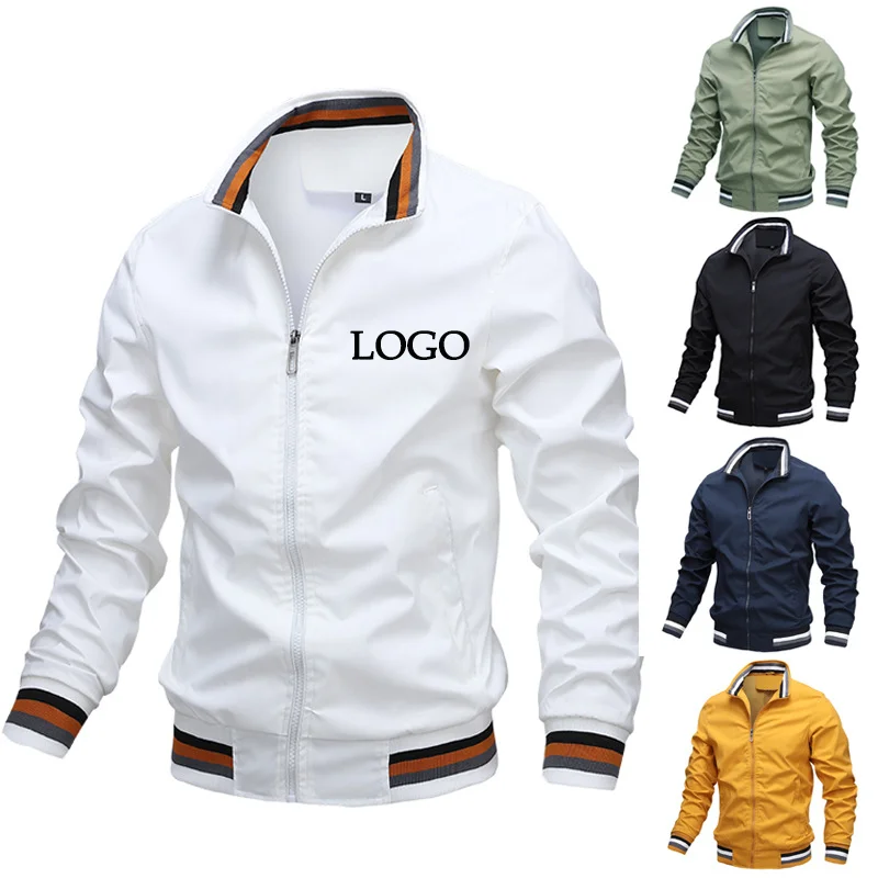 

Casual Sport Jacket Men Custom Logo Outdoor Men's Street Wear Fall Spring Golf Jacket Manufacturers, Picture
