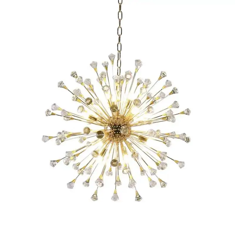 mid century crystal chandelier