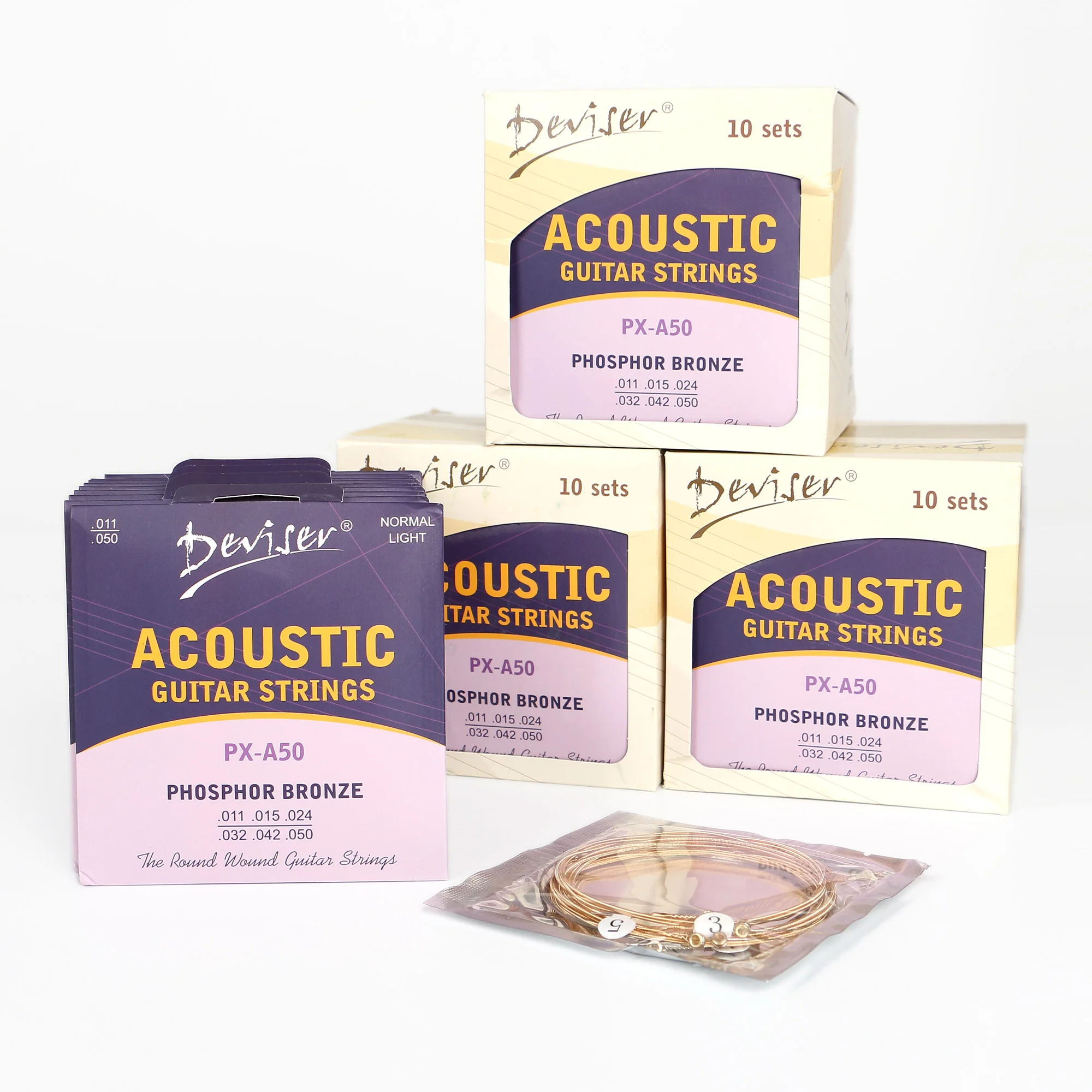 

Cheap Deviser acoustic guitar strings for sale, Silvery