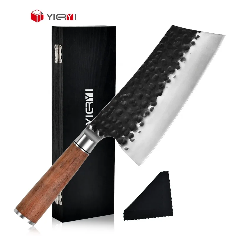 2025 Hot Selling Handmade Forged Knife Chef Knife Butcher Stainless Steel 5Cr15Mov Cooking Cleaver Knives