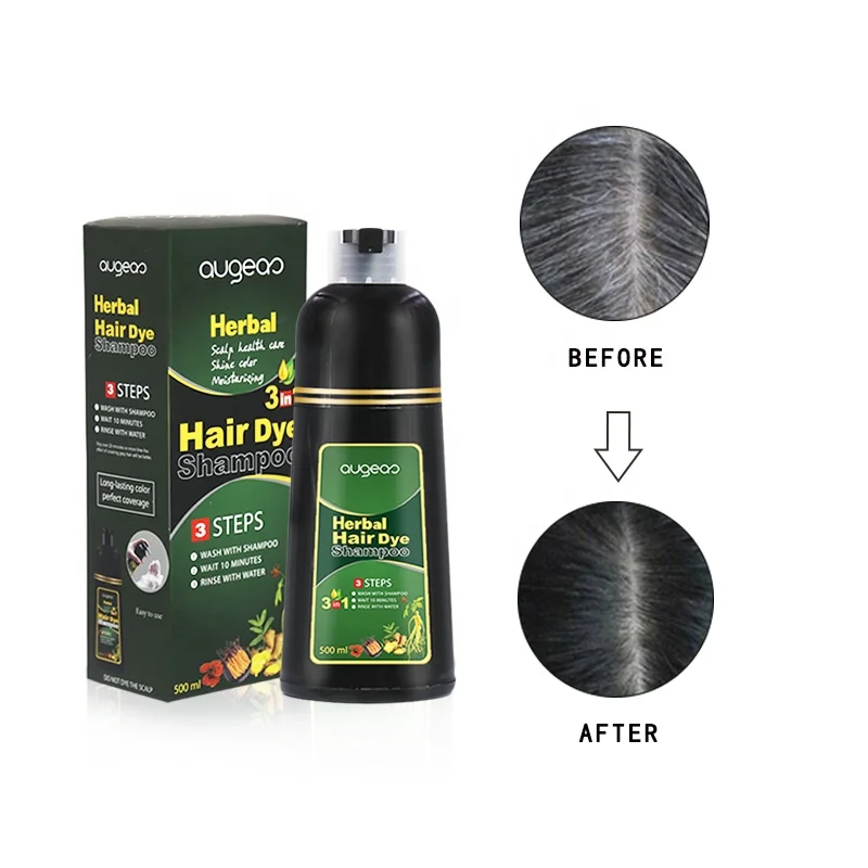 

Meidu Factory Price Augeas coloured hair dye shampoo 3 in 1