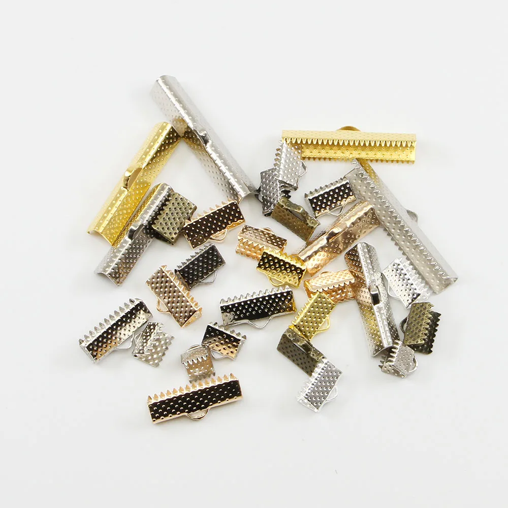 

Cord Connectors Crimp End Beads Buckle Tips Clasp Cord Flat Cover Clasps For Jewelry Making Findings Diy Necklace Bracelet