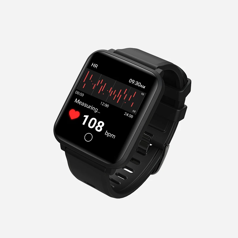 

J-Style 1.3 Inch Heart Rate All Day HRV& Stress Monitoring Square Smart Watch